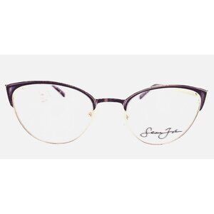 Sean John Eyeglasses Frames  SJLO6009 Matte Eggplant Shiny Light Gold 54-21-140